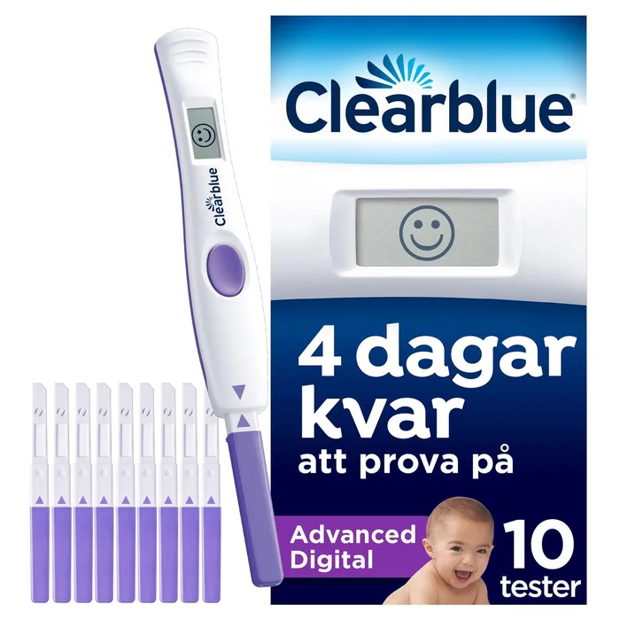 Clearblue digitalt ägglossningstest Advanced 10-pack produktbild