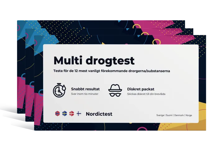 Multitest - 12 av de vanligast förekommande drogerna 3-pack produktbild