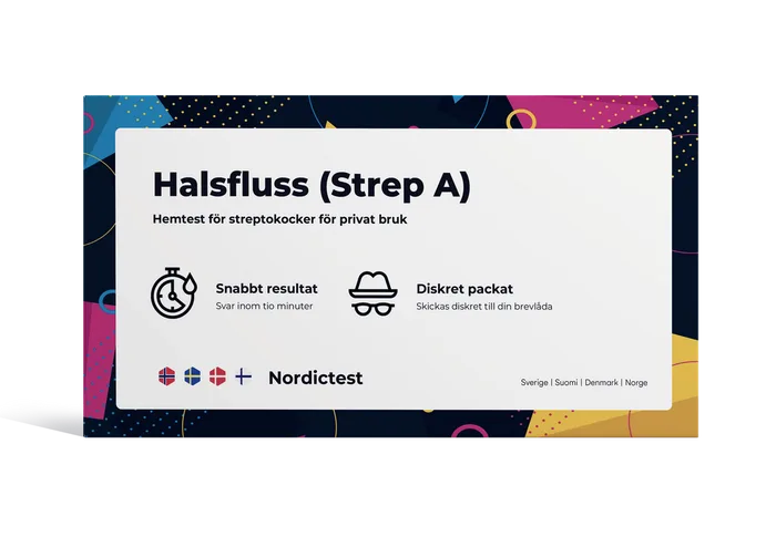 Snabbtest för halsfluss 3-pack produktbild