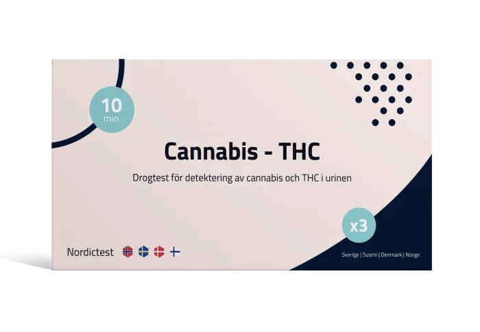 THC/Cannabistest för privat bruk 3-pack produktbild
