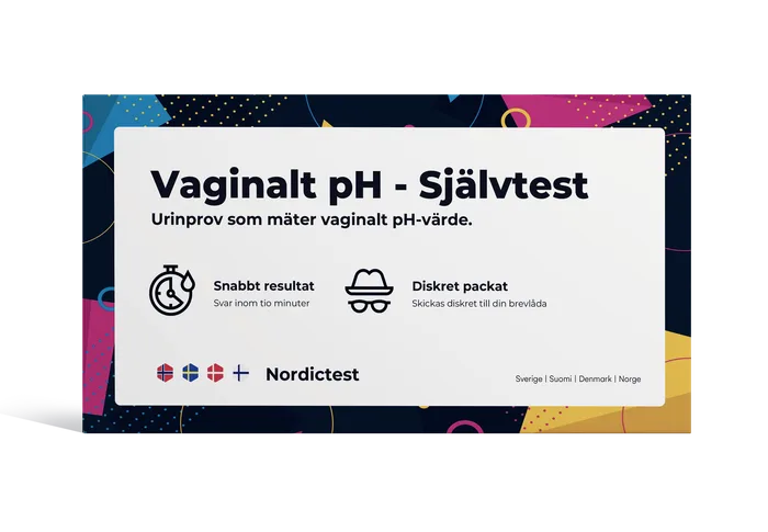 Vaginalt pH - Snabbtest för hemmabruk produktbild