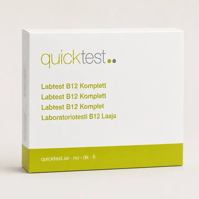 B12 Komplett Labbtest - Provtagning Hemma produktbild