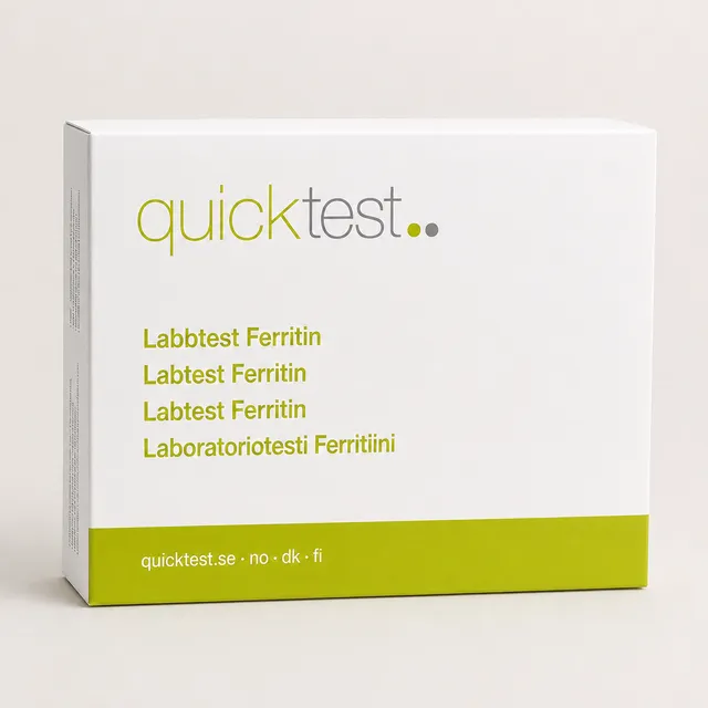 Ferritin (järndepå) Labbtest - Provtagning Hemma produktbild