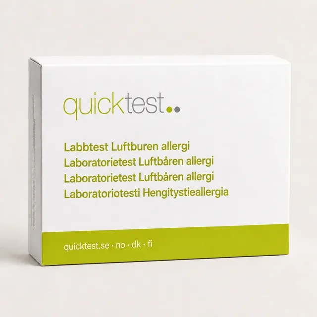 Luftburen allergi Labbtest - Provtagning Hemma produktbild