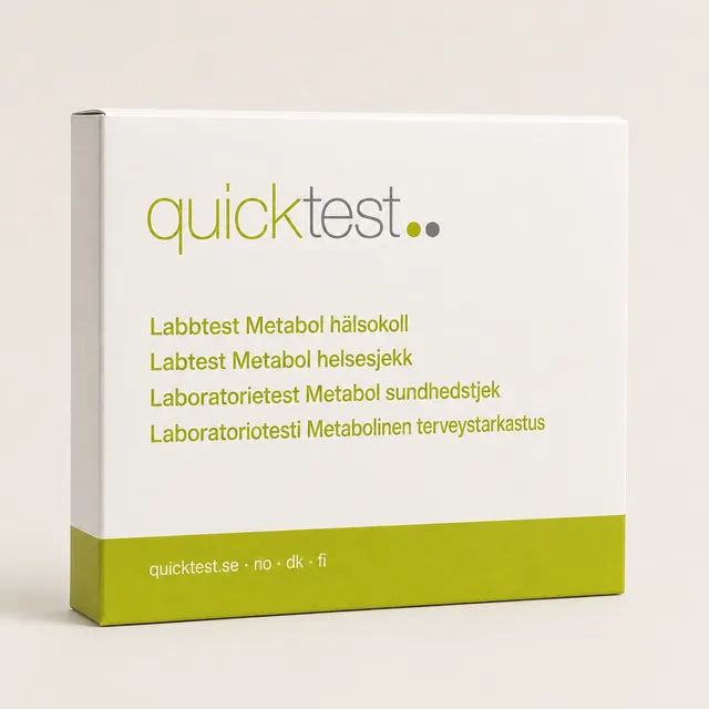 Metabol hälsokoll Labbtest - Provtagning Hemma produktbild