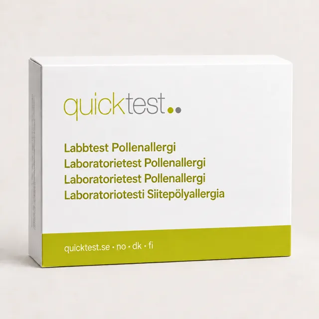 Pollenallergi Labbtest - Provtagning Hemma produktbild