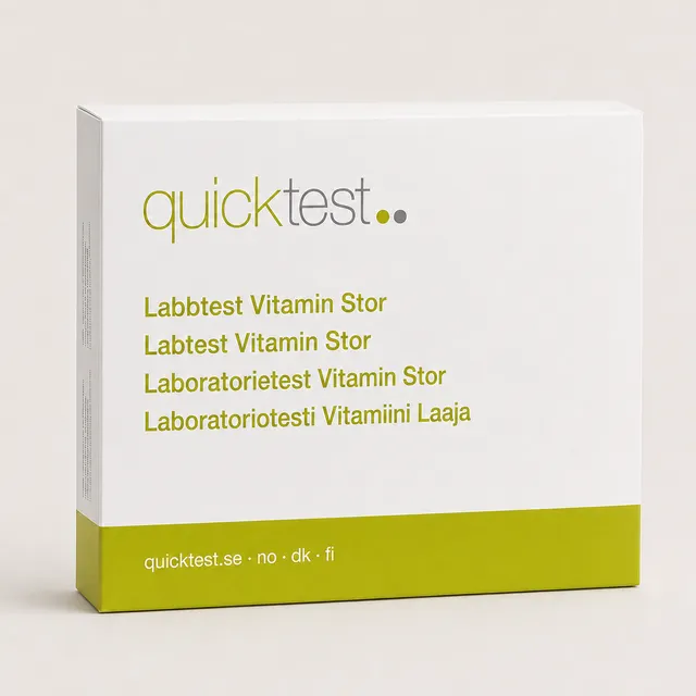 Vitaminer Stor Labbtest - Provtagning Hemma produktbild