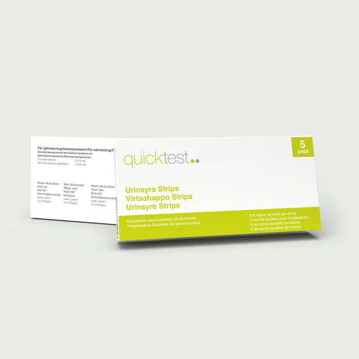 X6 Refill - Urinsyrastrips 5st produktbild