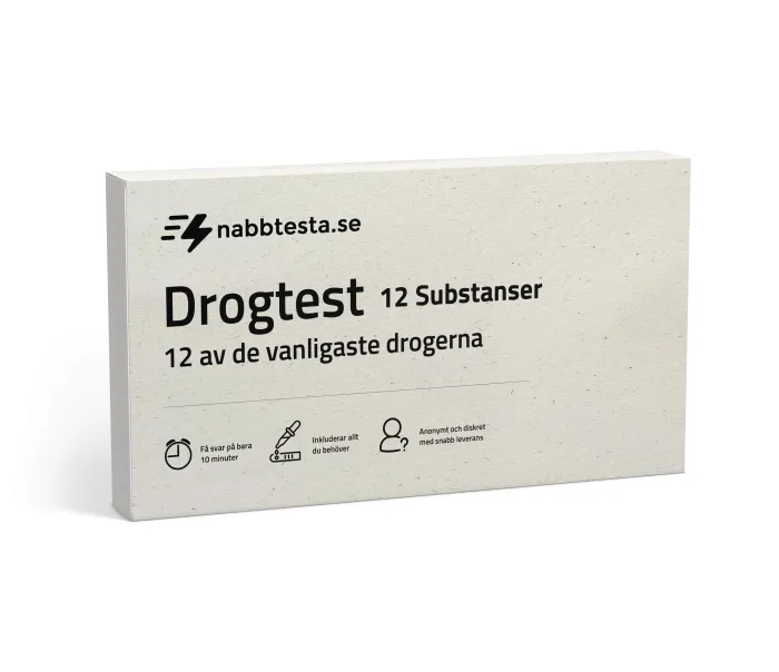Multitest - 12 av de vanligast förekommande drogerna produktbild